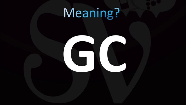 GC Meaning in Text