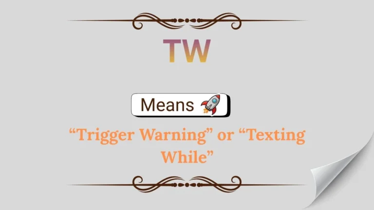 TW Meaning in Text