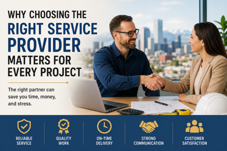 Why Choosing the Right Service Provider Matters for Every Project